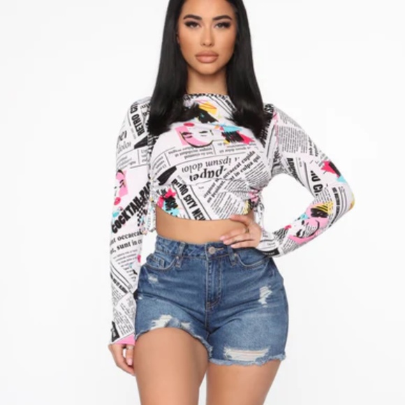 Distressed denim shorts - Picture 2 of 3